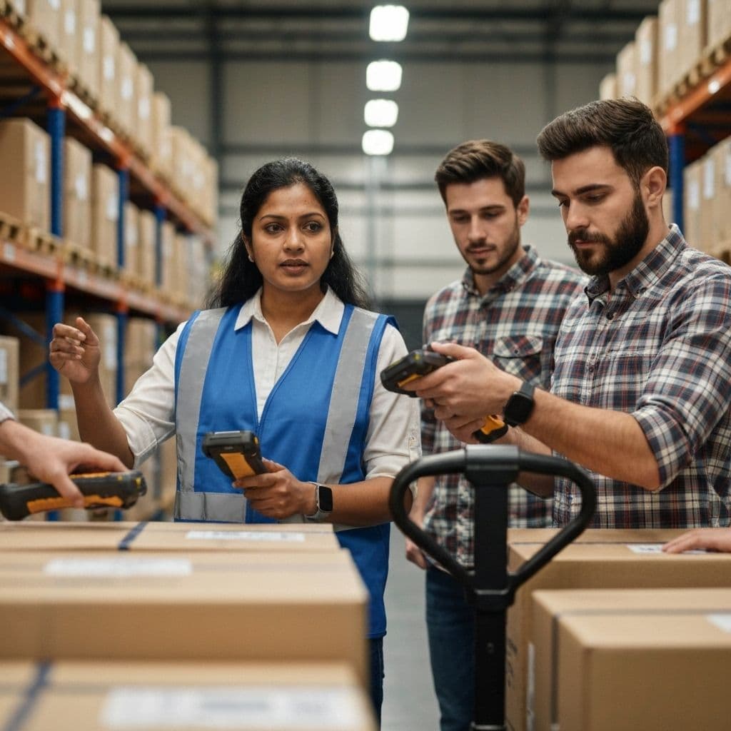 Professional logistics team