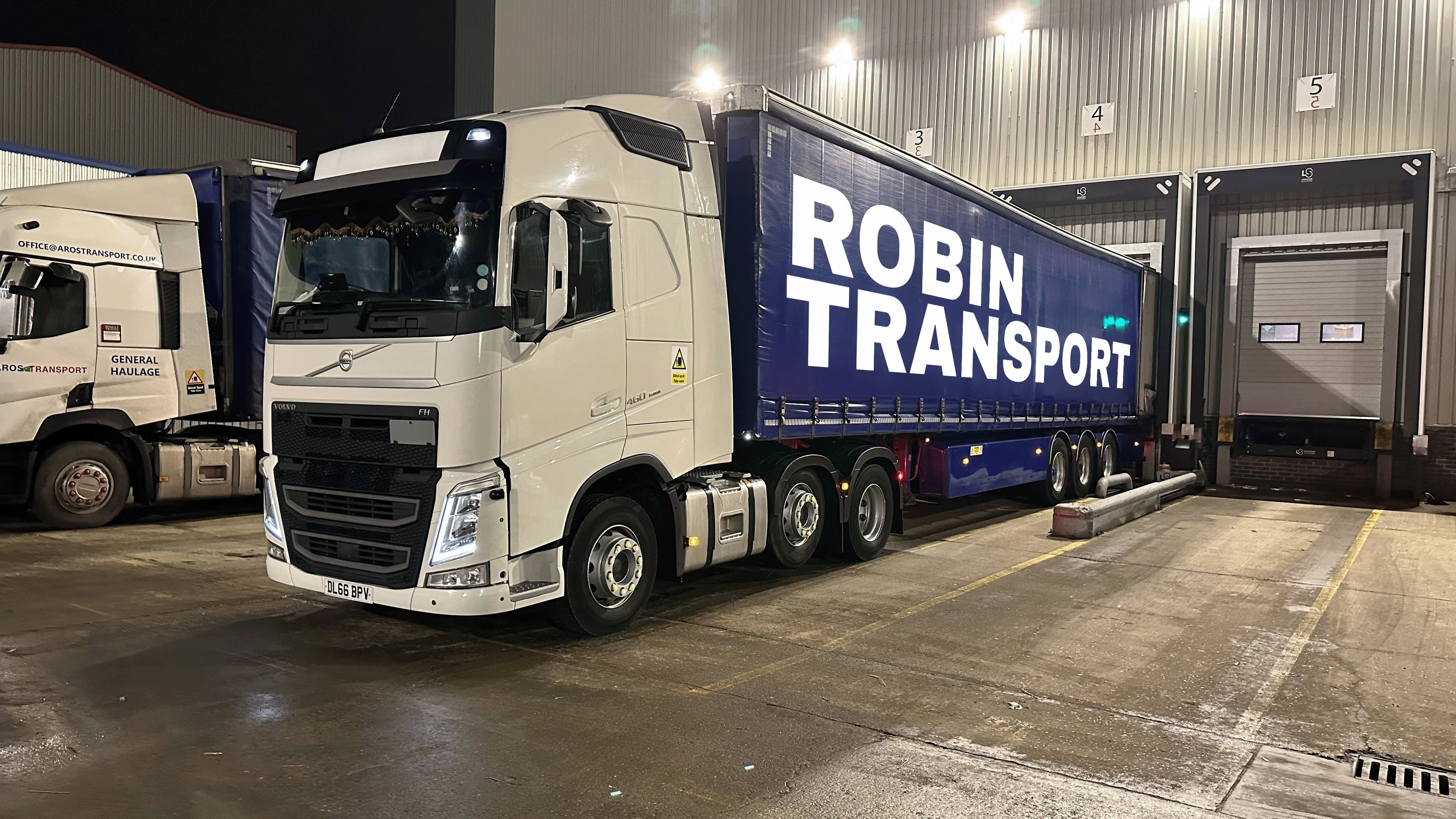 Robin Transport truck at loading dock